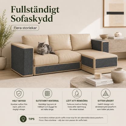 Självhäftande Klösmatta för Katt – Klippbar Klösyta för Soffa & Möbler