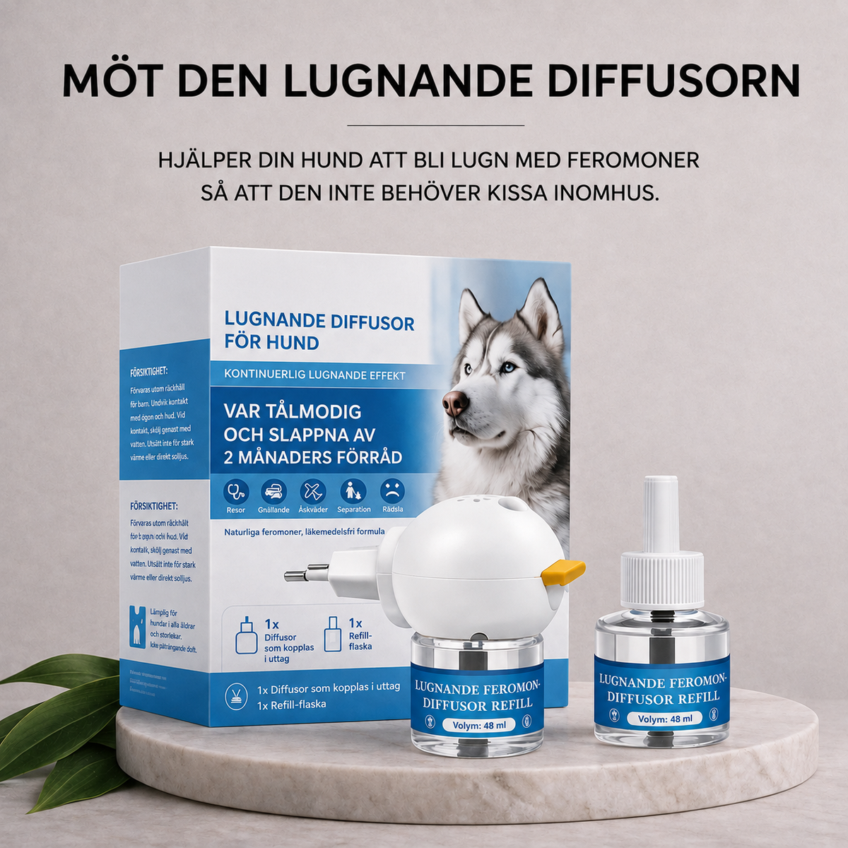 Lugnande Doftspridare för Hund – För Stress & Markering Inomhus