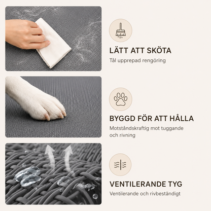 Upphöjd Kylande Hund- & Kattbädd med Ventilerande Nättyg & Metallram