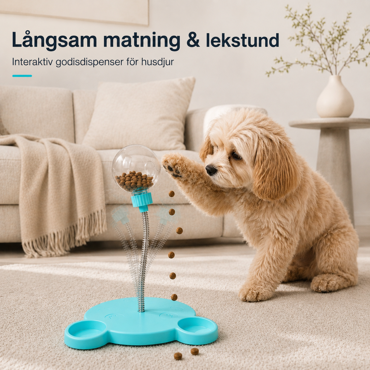 Interaktiv Godisdispenser för Hund & Katt – Aktiveringsleksak för Husdjur