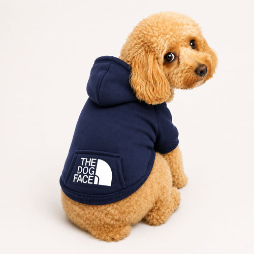 Hundhoodie med Huva & Ficka – Mjuk Huvtröja för Små Hundar