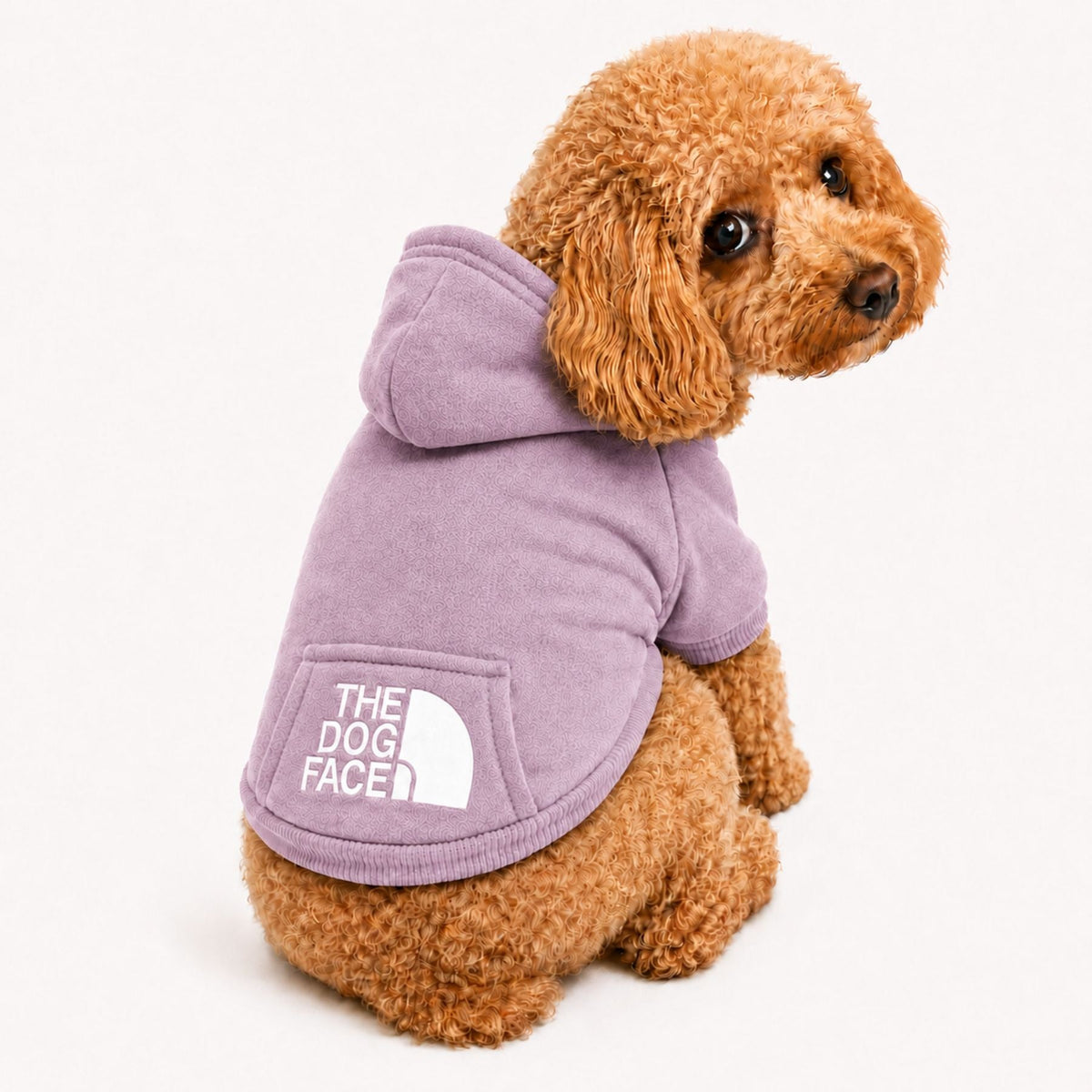 Hundhoodie med Huva & Ficka – Mjuk Huvtröja för Små Hundar