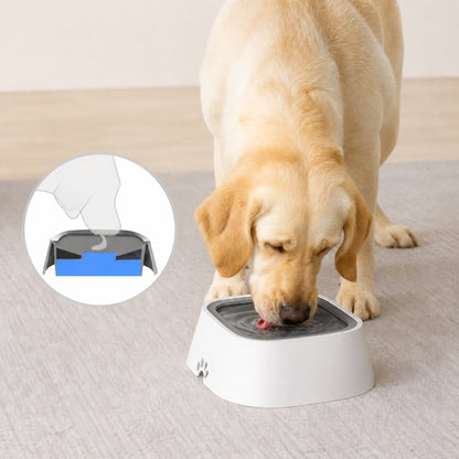 Flytande Vattenskål för Hund & Katt – Anti-Spill Vattendispenser med Slow Drinking & Filter