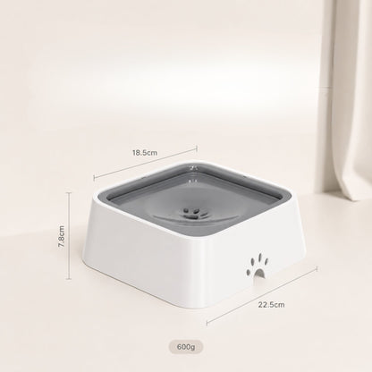 Flytande Vattenskål för Hund & Katt – Anti-Spill Vattendispenser med Slow Drinking & Filter