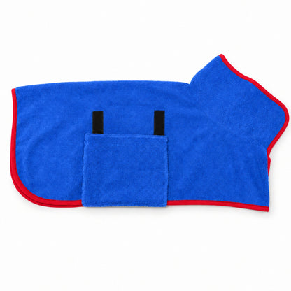 Snabbtorkande Hundbadrock i Mikrofiber – Absorberande Handduk med Justerbara Remmar för Hund & Katt