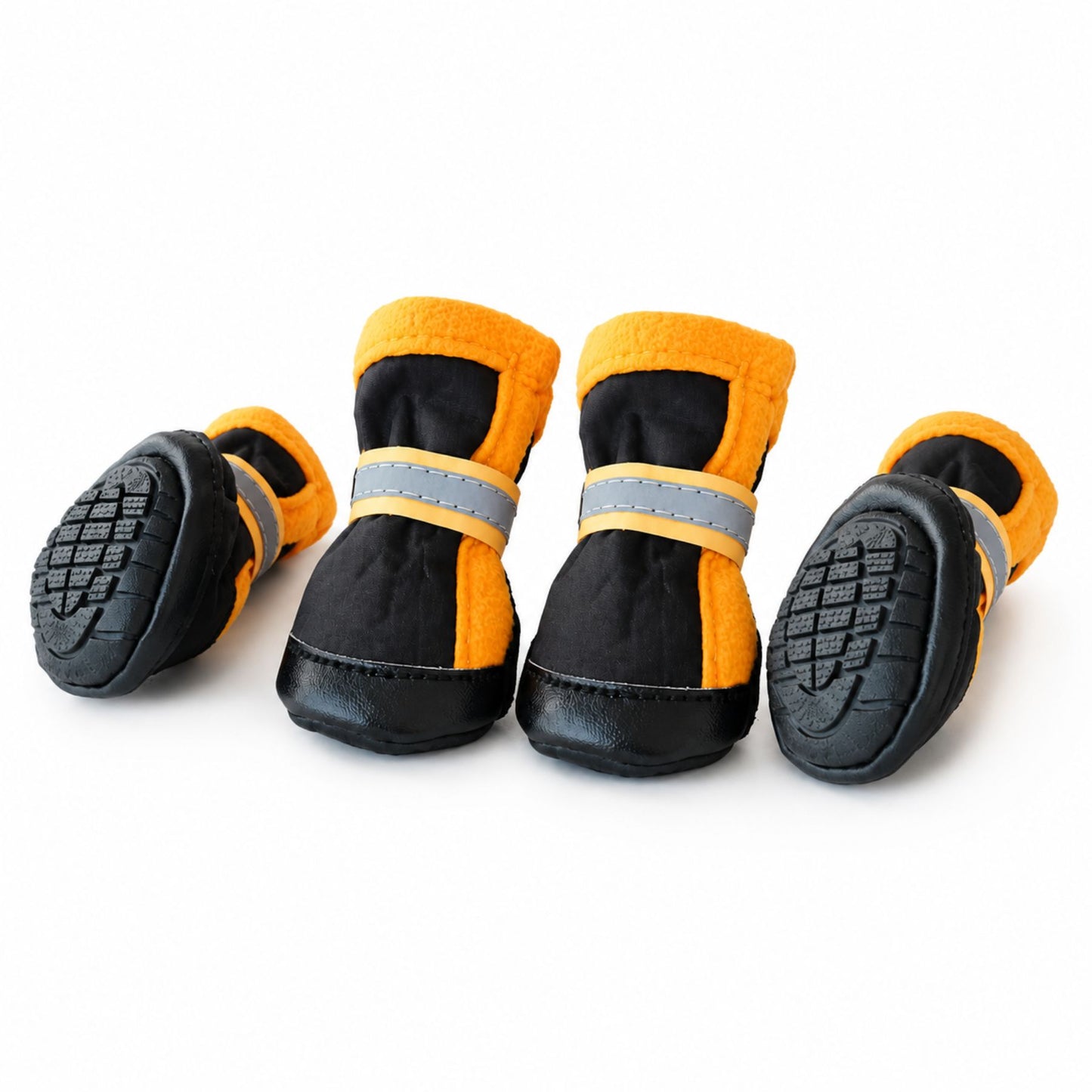 Reflekterande Halksäkra Hundskor – 4-Pack Justerbara Tasskydd för Hundar