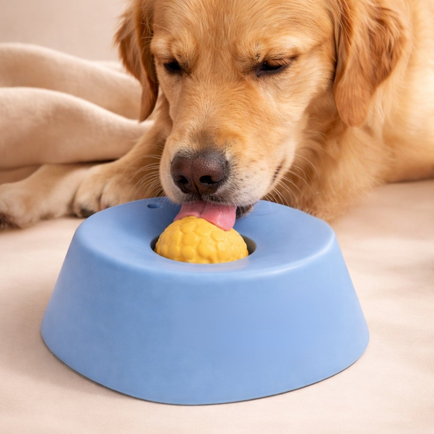 Slow Feeder Slickskål för Hund & Katt – Halkfri Matskål för Flytande Godis, Yoghurt & Våtfoder