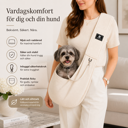Bärsjal för Hund & Katt – Justerbar Axelväska för Små Husdjur, Resor & Vardagsbruk