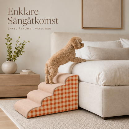 Husdjurstrappa för Hund & Katt – Mjuka Skumsteg för Soffa & Säng