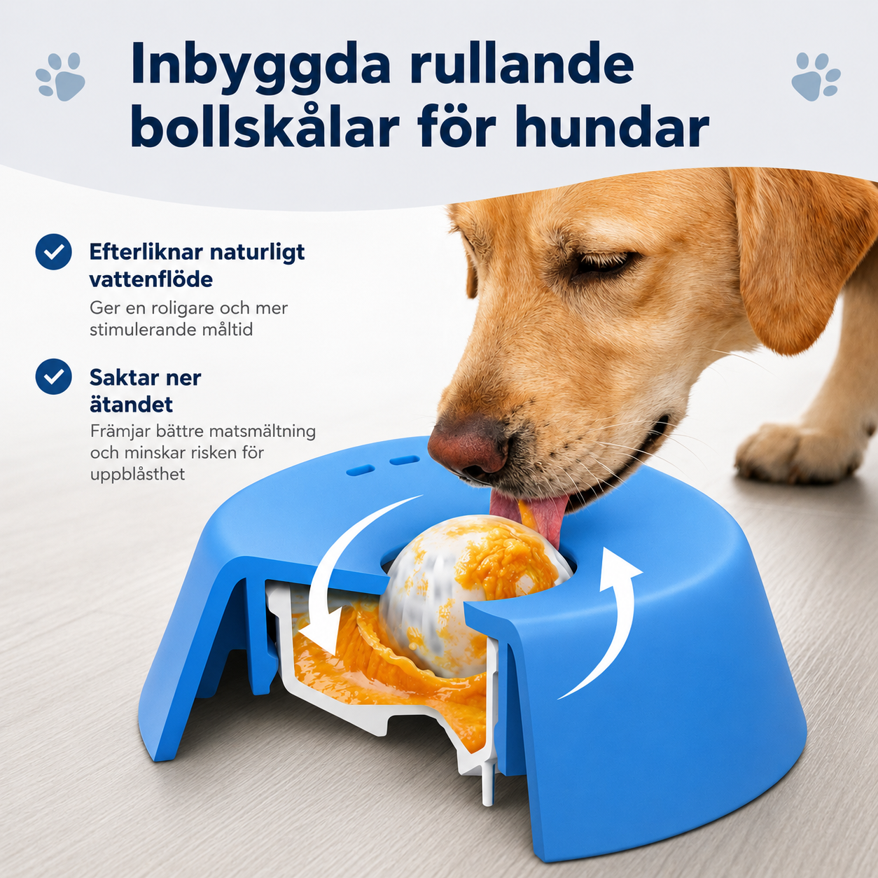 Slow Feeder Slickskål för Hund & Katt – Halkfri Matskål för Flytande Godis, Yoghurt & Våtfoder