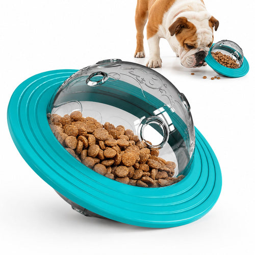 Interaktiv Godisdispenser för Hund – Aktiveringsleksak, Slow Feeder & Flygande Disc