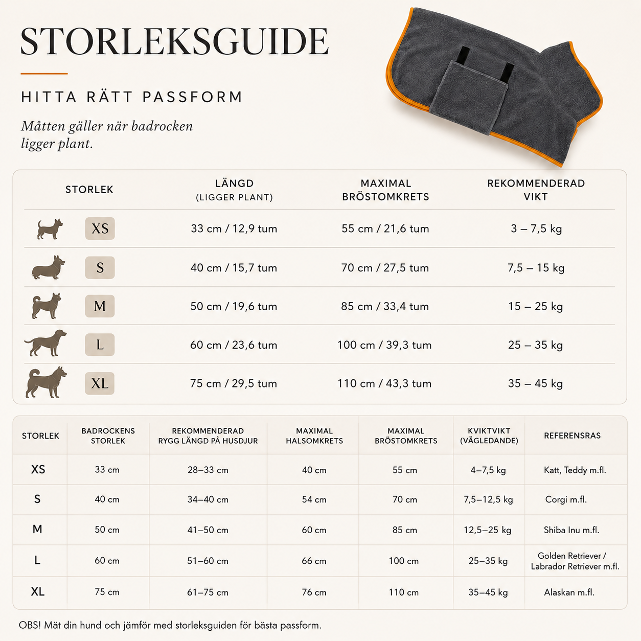 Snabbtorkande Hundbadrock i Mikrofiber – Absorberande Handduk med Justerbara Remmar för Hund & Katt