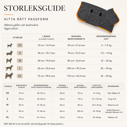 Snabbtorkande Hundbadrock i Mikrofiber – Absorberande Handduk med Justerbara Remmar för Hund & Katt