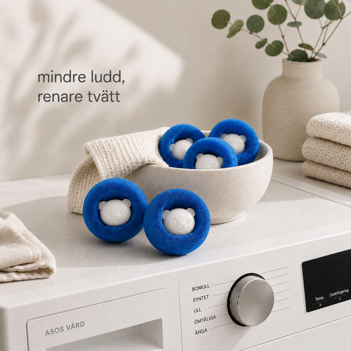 Återanvändbara Hårborttagningsbollar för Tvättmaskin – Fångar Upp Djurhår & Ludd (5-pack)